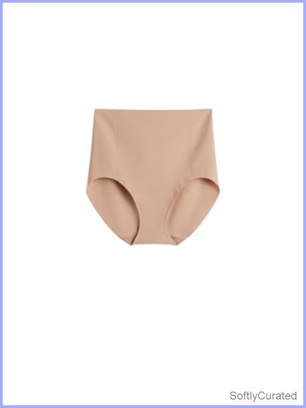 High-Waisted Raw-Cut Microfiber Seamless Briefs Sculpting Panties